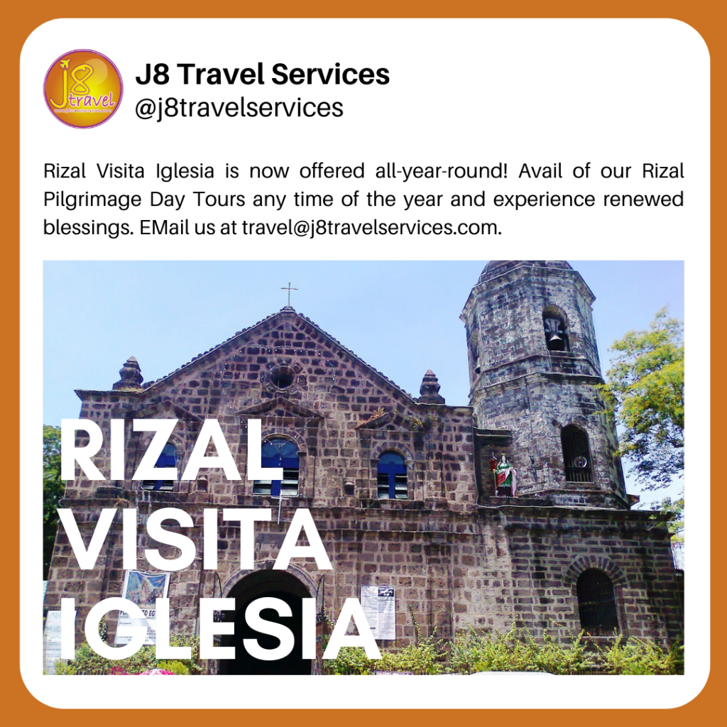 Rizal Visita Iglesia Day Tour Package All Year&nbsp;Round